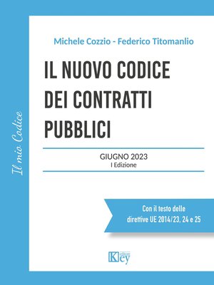 cover image of Il nuovo codice dei contratti pubblici 2023